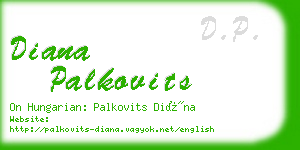 diana palkovits business card